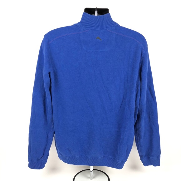 Tommy Bahama Mens Long Sleeve 1/4 Zip Sweater - Picture 6 of 7
